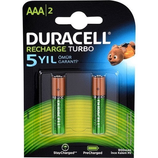 Duracell Pil Şarj Edilebilir AAA 900mAh 2'li Paket