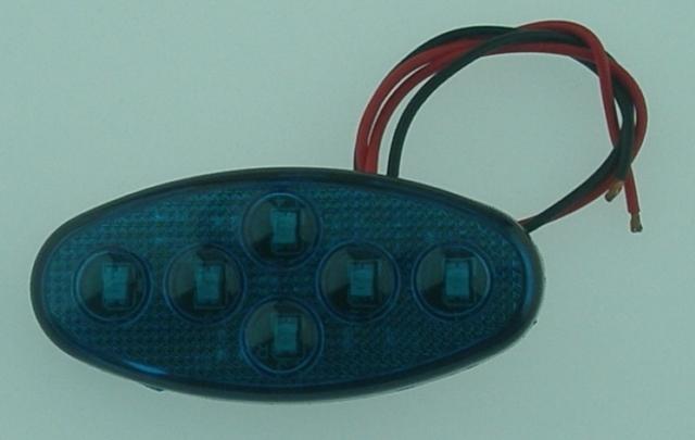 SANEL SBE24B6  24V   6 LEDLİ ELİPS  AYDINLATMA  MAVİ