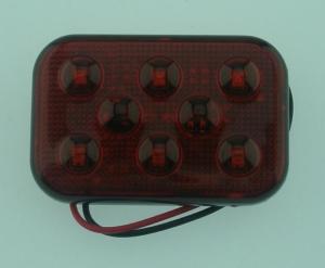 SANEL SBD24R6  24V  6 LEDLİ  DİKDÖRTGEN   AYDINLATMA  KIRMIZI