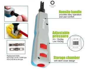 Proskit CP-3152 Krone Kep Kep Patch Panel İrtibatlama Aleti
