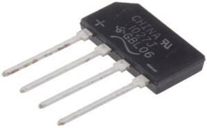 KÖPRÜ DİYOT MONOFAZE GBL 206  2A 800V  TARAK TİP