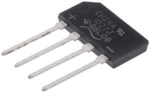 KÖPRÜ DİYOT MONOFAZE GBL 206  2A 800V  TARAK TİP