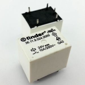 Finder Röle 36.11.9.024.4011 24v Kübik Model  Tek Kontak 10 A - DC - 24 V - CO (SPDT)