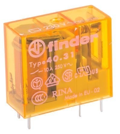 Finder 40.31.8.230.0000 220v 10a Ac Tek Kontak Minyatür Pcb Röle