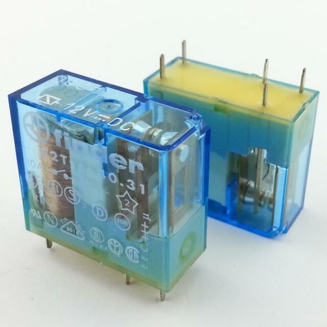 Finder 40.31.9.012.0000 12v 10a Dc Tek Kontak Minyatür Pcb Röle 3,5mm