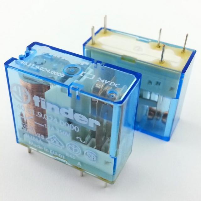 Finder 40.31.9.024.0000  24v 10a Dc Tek Kontak Minyatür Pcb Röle 3,5mm