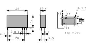 Finder 40.51.9.006.0000 6v 10a Dc Tek Kontak Minyatür Pcb Röle