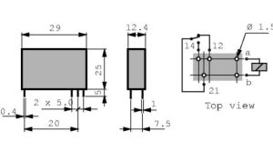 Finder 40.51.9.006.0000 6v 10a Dc Tek Kontak Minyatür Pcb Röle