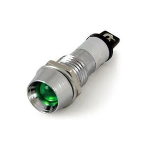 SİNYAL LAMBASI METAL 220 V Led'li 10mm YEŞİL IC-226 ( Led Rengi Amber )