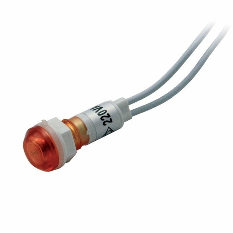 SİNYAL LAMBASI PLASTİK 220V 10mm KIRMIZI NEON KABLOLU  IC-227