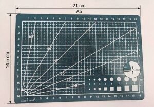 TAMİR KESİM  PEDİ (MATI)A5  21×14.5cm KALINLIK 1.4mm YEŞİL