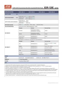 MEANWELL XDR-120E-24  24Vdc 5.0Amp    RAY TİPİ  120-24