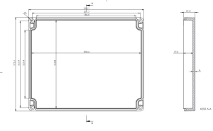 AK-SE-259 215x175x55 ABS IP65 Contalı Kutu