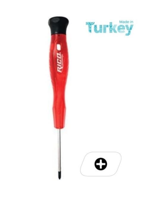 Yıldız Tornavida 00X50 Kırmızı Rico Klemens