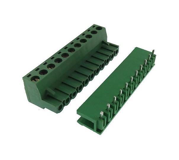 0/11 CHN 5,08mm 90°  DİŞİ+ERKEK TAKIM YEŞİL YANLARI AÇIK