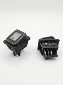 ANAHTAR BÜYÜK ON ~ OFF BEYAZ   IŞIKLI 30A 220V  KCD2-201NW-BW 4 PİN