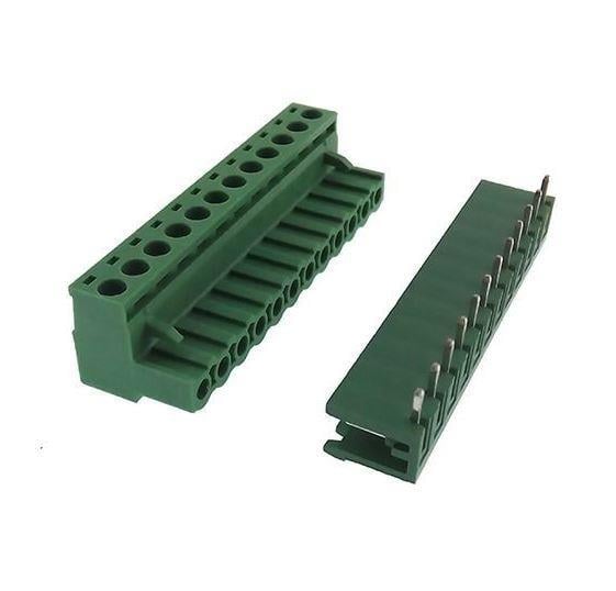 0/12 CHN 5,08mm 90°  DİŞİ+ERKEK TAKIM YEŞİL YANLARI AÇIK