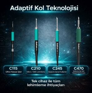Bakon BK212 Profesyonel Pid Kontrollü Lehimleme İstasyonu 180w