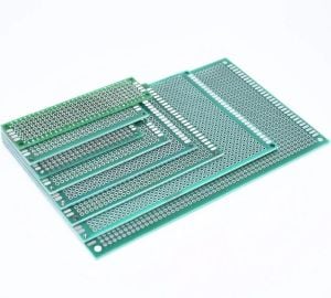 Delikli Plaket Bakır Çift Yüzlü 180x300 mm / 18x30 cm 1 adet ( Pertinaks )