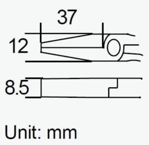 PROSKİT PM-754 DÜZ UÇLU KARGABURUN 135mm