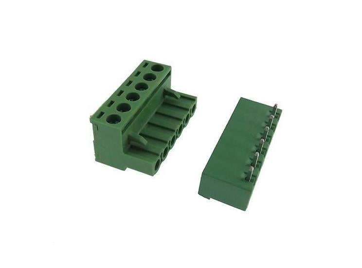 0/6 CHN 5,08mm 90°  DİŞİ+ERKEK TAKIM YEŞİL YANLARI AÇIK