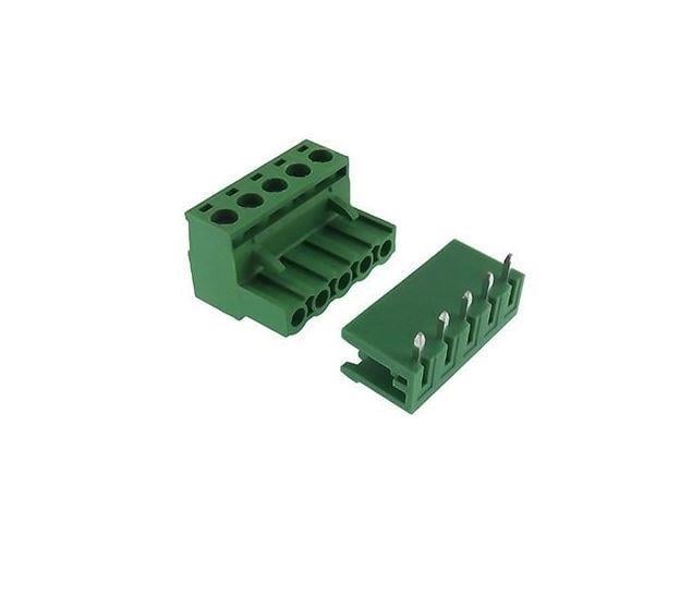 0/5 CHN 5,08mm 90°  DİŞİ+ERKEK TAKIM YEŞİL YANLARI AÇIK