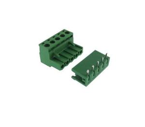 0/5 CHN 5,08mm 90°  DİŞİ+ERKEK TAKIM YEŞİL YANLARI AÇIK