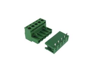 0/5 CHN 5,08mm 90°  DİŞİ+ERKEK TAKIM YEŞİL YANLARI AÇIK