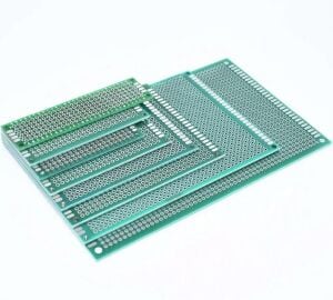 Delikli Plaket Bakır Çift Yüzlü 100x150 mm / 10x15 cm 1 adet ( Pertinaks )