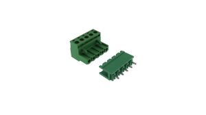 0/5 CHN 5,08mm 180°  DİŞİ+ERKEK TAKIM YEŞİL YANLARI AÇIK