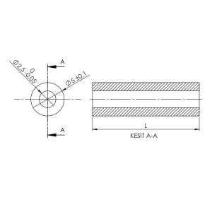 YP-609 9mm Plastik Yükseltme Parçası Distans (M2,5 Vidaya Uygun)(1Adet)