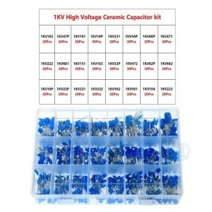 700 Adet 10pF/100nF 1000v Seramik Mercimek Kondansatör Seti 24 Farklı Değerde Şeffaf Çantada