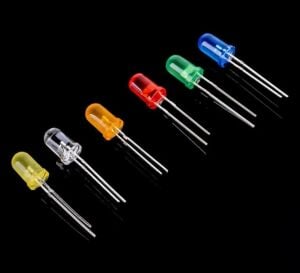 200 Adet 5mm Led Seti Kırmızı Mavi Yeşil Sarı Turuncu 10 Çeşit Renklerinde Plastik Çantada