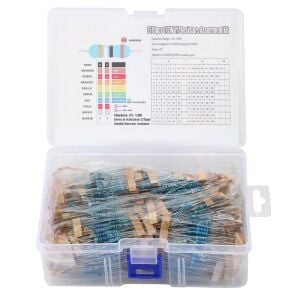 Direnç Seti 1/2W Metal Film %1 10'ar Adet Toplamda 1270 Adet 127 Çeşit Şeffaf Çantada