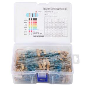 Direnç Seti 1/2W Metal Film %1 10'ar Adet Toplamda 1270 Adet 127 Çeşit Şeffaf Çantada