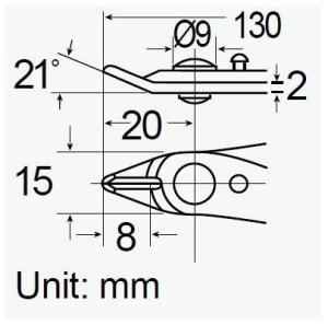 Proskit Pm-107c Yan keski 130 mm