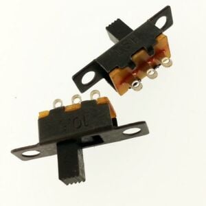 ANAHTAR SÜRGÜLÜ 3 Pin SS12F15  ON-ON Minik Lehim Pin Kulaklı Montaj tip IC-207