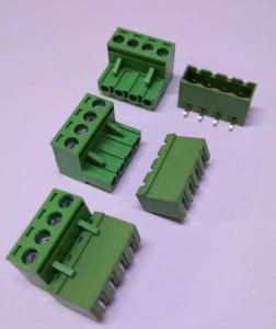 0/4 CHN 5,08mm 90°  DİŞİ+ERKEK TAKIM YEŞİL YANLARI KAPALI