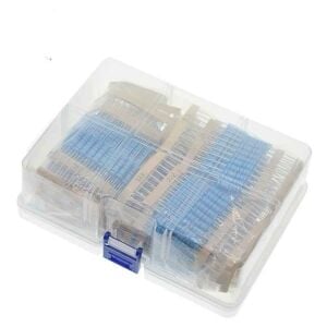 Direnç Seti 2W Metal Film %1 10'ar Adet Toplamda 640 Adet 64 Çeşit Şeffaf Çantada