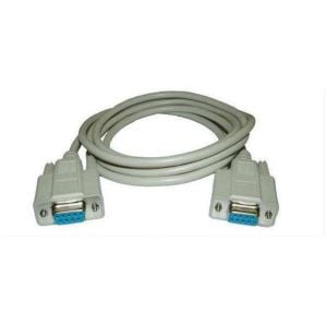 RS232 Seri Port  9 Pin Dişi - Dişi Uzatma Kablo 09D/09D 1,8 Metre  ( Cross / Çapraz )