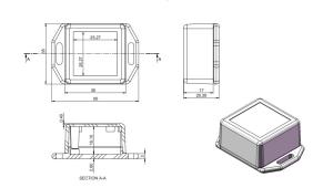 AK-DM-002 Gri 35x50x20 Duvar Tipi Kutu