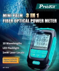 PROSKİT  MT-7618 3IN1 FİBEROPTİK KABLO TEST CİHAZI 500 DATA DEPOLAMA