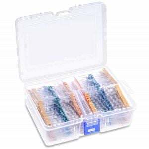 Direnç Seti 1/4W Metal Film %1 20'Şerli 1280 Adet 64 Çeşit Şeffaf Çantada
