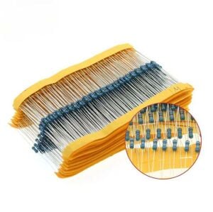 Direnç Seti 1/4W Metal Film %1 20'Şerli 1280 Adet 64 Çeşit Şeffaf Çantada