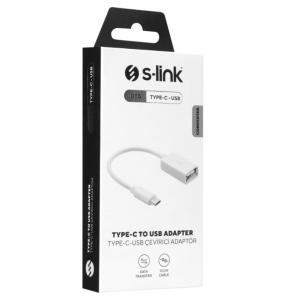 S-link SW-KC015 Beyaz USB F to Type C M OTG Çevirici