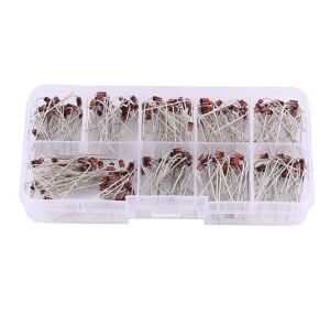 200 Parça Zener Diyot Seti 1w 10 Farklı Değerde Şeffaf Çantada