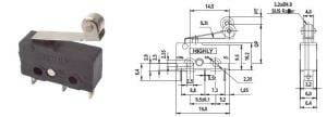 HIGHLY SWİTCH (SS0505A) 10x20mm 18mm TERMİNAL Tip MAKARALI ( KALİTELİ )