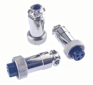 Mini Mike Konnektör 3 Pin Dişi Kablo Tip GX12-3P 12mm