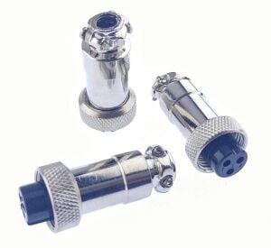 Mini Mike Konnektör 3 Pin Dişi Kablo Tip GX12-3P 12mm