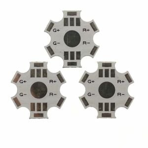 YUVARLAK PCB 1 LED STAR FULL RGB 000-13R1